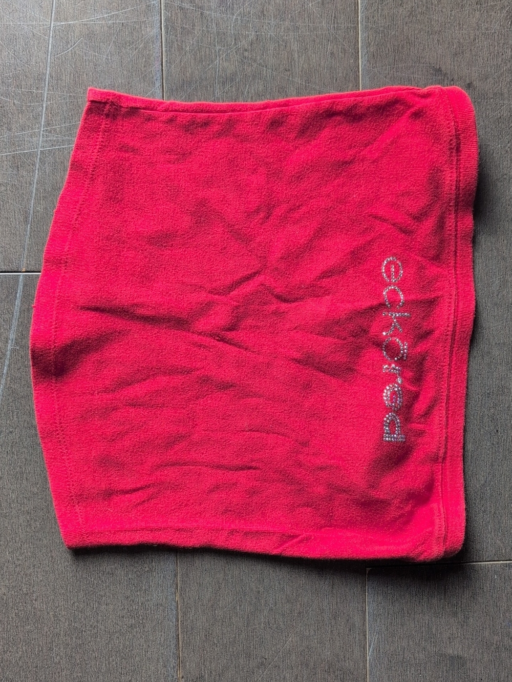 Ecko Unlimited Hot Red Rhinestone Tube Top